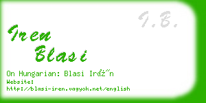 iren blasi business card